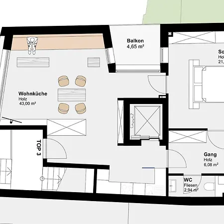 Haus Fuenf Mit 2 Und Studio-loft Mit Terrasse דירה