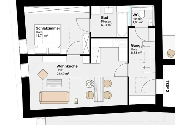 Haus Fünf Mit 2 Und Studio-loft Mit Terrasse